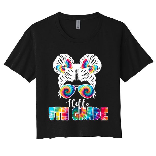 Hello 5th Grade Colorful Crop Top