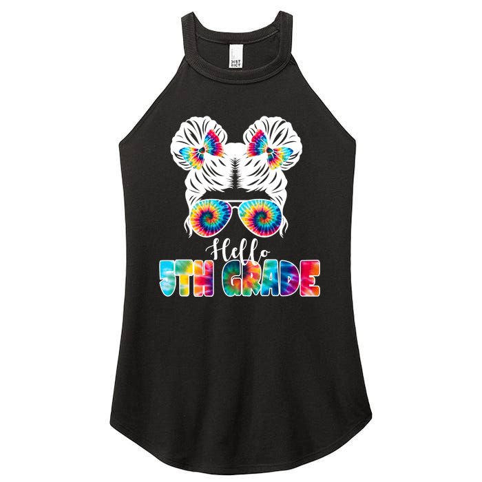 Hello 5th Grade Colorful Women's Perfect Tri Rocker Tank