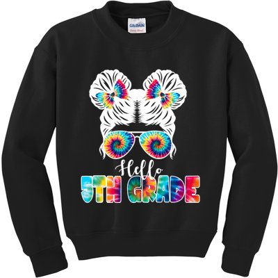 Hello 5th Grade Colorful Kids Sweatshirt