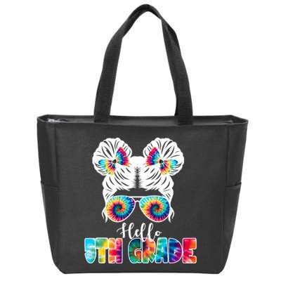 Hello 5th Grade Colorful Zip Tote Bag