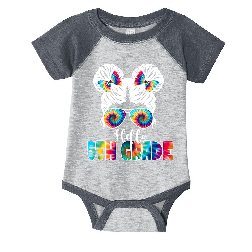 Hello 5th Grade Colorful Infant Baby Jersey Bodysuit