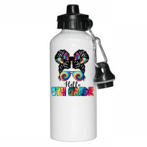 Hello 5th Grade Colorful Aluminum Water Bottle