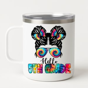 Hello 5th Grade Colorful 12 oz Stainless Steel Tumbler Cup