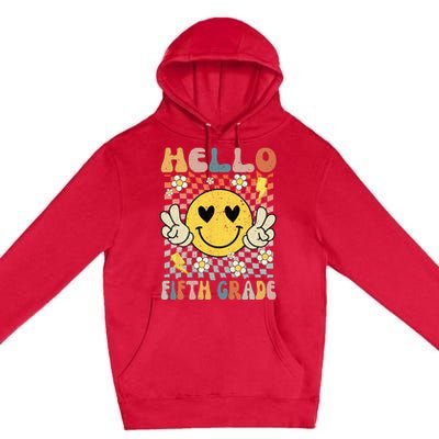 Hello 5th Grade Back To School Fifth Grade Teacher Student Premium Pullover Hoodie