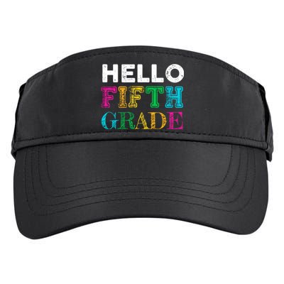 Hello 5Th Grade Teacher Back To School Gift Fifth Gift Cute Gift Adult Drive Performance Visor