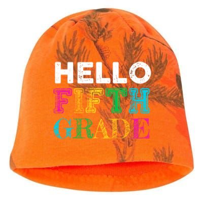 Hello 5Th Grade Teacher Back To School Gift Fifth Gift Cute Gift Kati - Camo Knit Beanie