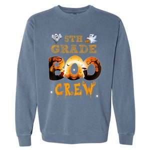 Halloween 5th grade Boo Crew Teacher halloween  wo kid Garment-Dyed Sweatshirt