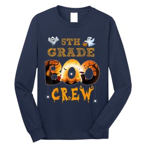 Halloween 5th grade Boo Crew Teacher halloween  wo kid Long Sleeve Shirt