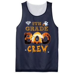 Halloween 5th grade Boo Crew Teacher halloween  wo kid Mesh Reversible Basketball Jersey Tank