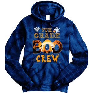 Halloween 5th grade Boo Crew Teacher halloween  wo kid Tie Dye Hoodie