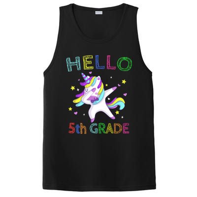 Hello 5Th Grade Teacher Unicorn Back To School Meaningful Gift PosiCharge Competitor Tank