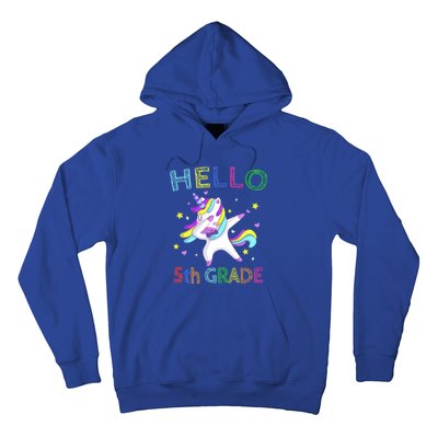 Hello 5Th Grade Teacher Unicorn Back To School Meaningful Gift Hoodie