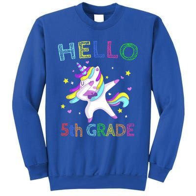 Hello 5Th Grade Teacher Unicorn Back To School Meaningful Gift Sweatshirt