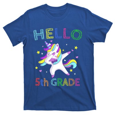 Hello 5Th Grade Teacher Unicorn Back To School Meaningful Gift T-Shirt