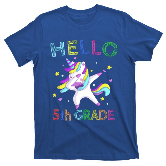 Hello 5Th Grade Teacher Unicorn Back To School Meaningful Gift T-Shirt