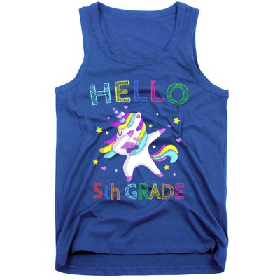 Hello 5Th Grade Teacher Unicorn Back To School Meaningful Gift Tank Top