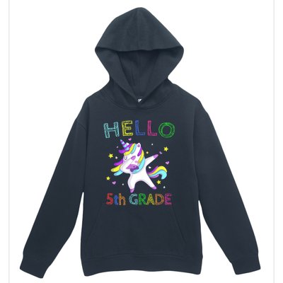 Hello 5Th Grade Teacher Unicorn Back To School Meaningful Gift Urban Pullover Hoodie