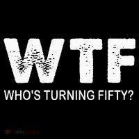 Happy 50th Party Wtf WhoS Turning Fifty Funny 50th Birthday Hooded Wearable Blanket