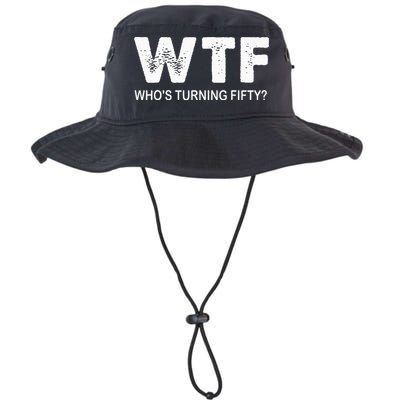 Happy 50th Party Wtf WhoS Turning Fifty Funny 50th Birthday Bucket Hat