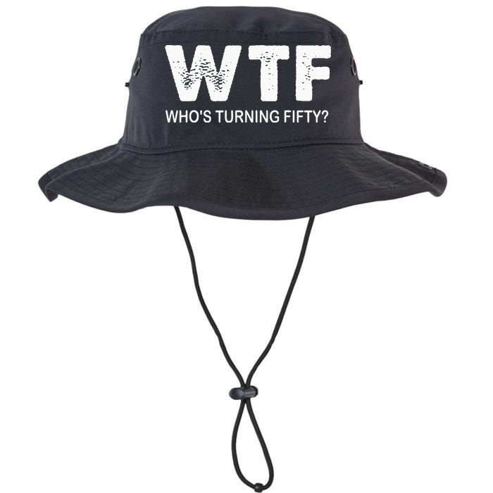 Happy 50th Party Wtf WhoS Turning Fifty Funny 50th Birthday Bucket Hat