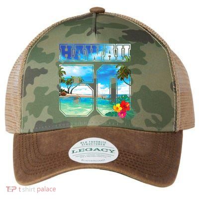 Hawaii 50th State Hawaii Hibiscus 50 Legacy Tie Dye Trucker Hat