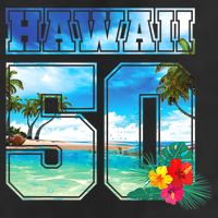 Hawaii 50th State Hawaii Hibiscus 50 Cool Comfort Performance Bucket Hat
