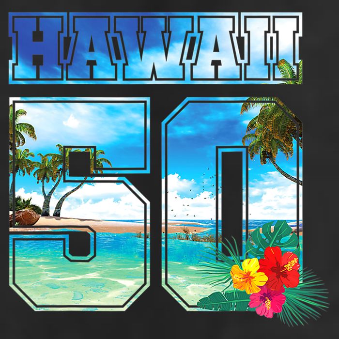 Hawaii 50th State Hawaii Hibiscus 50 Cool Comfort Performance Bucket Hat