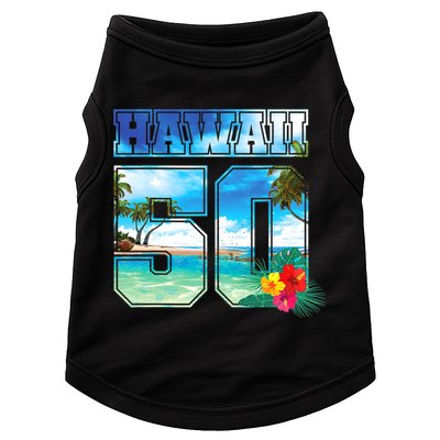 Hawaii 50th State Hawaii Hibiscus 50 Doggie Tank