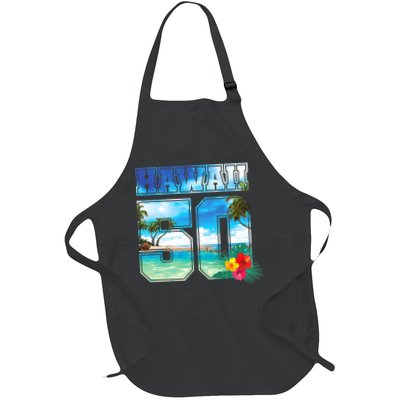 Hawaii 50th State Hawaii Hibiscus 50 Apron