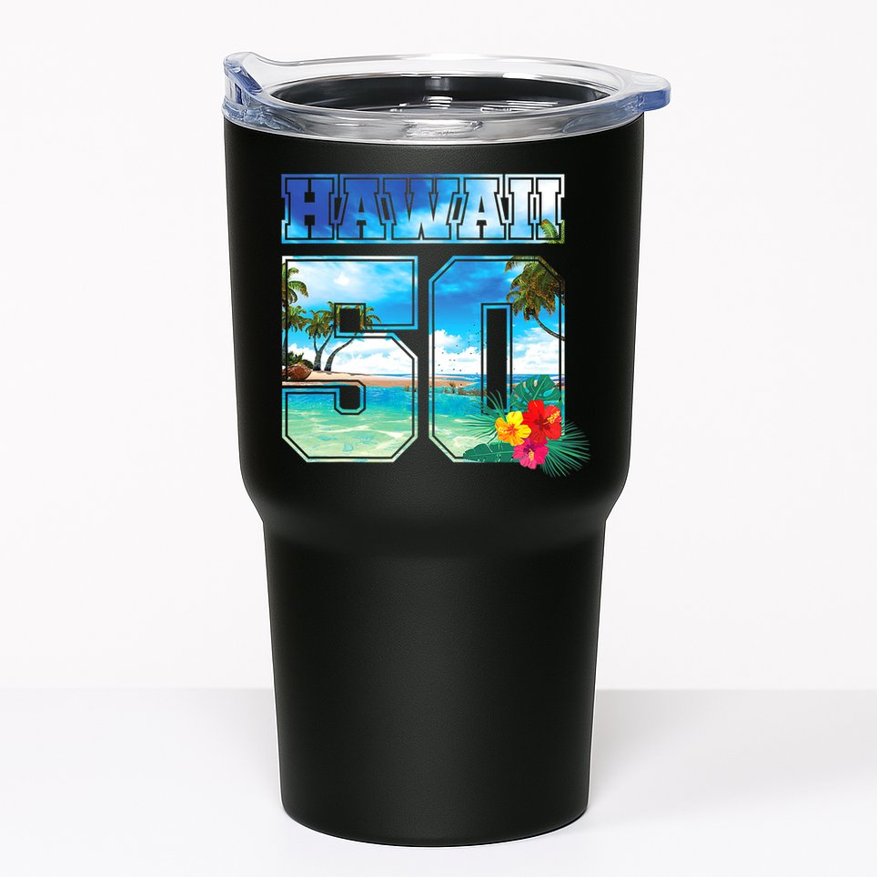 Hawaii 50th State Hawaii Hibiscus 50 Tumbler