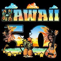 Hawaii 50Th State Hawaiian Beach Hibiscus 50 Maui Sunset Impact Tech Backpack