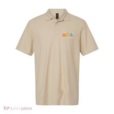 Hello 6th Grade Retro Groovy Back To School Teacher Polo