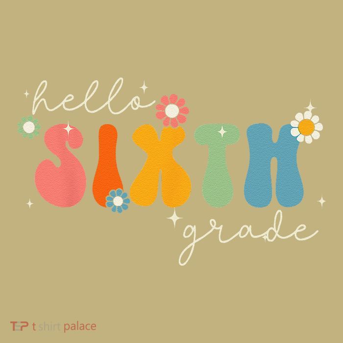 Hello 6th Grade Retro Groovy Back To School Teacher Magnet