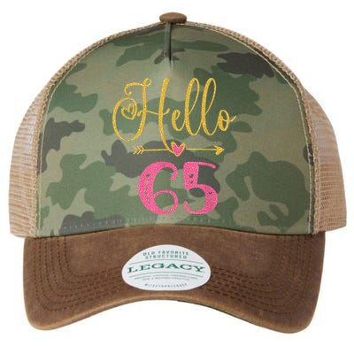 Hello 65 Years Old Wo's 65th Birthday Legacy Tie Dye Trucker Hat