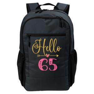 Hello 65 Years Old Wo's 65th Birthday Daily Commute Backpack