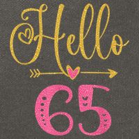Hello 65 Years Old Wo's 65th Birthday Cotton Canvas Backpack