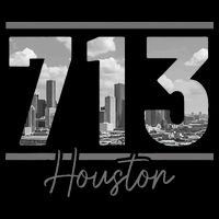 Houston 713 Area Code Skyline Texas Pride Vintage Baby Bodysuit