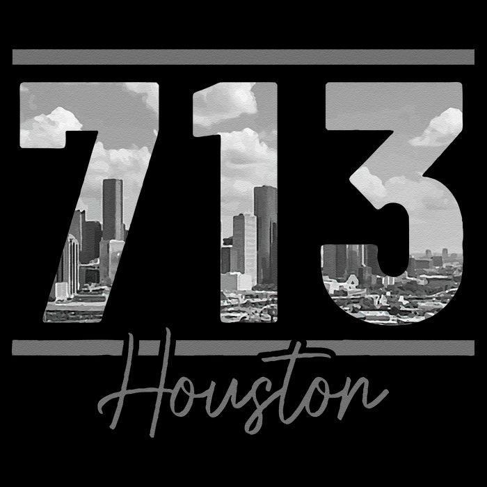 Houston 713 Area Code Skyline Texas Pride Vintage Baby Bodysuit