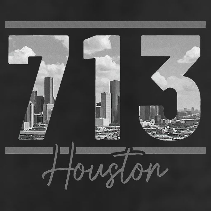 Houston 713 Area Code Skyline Texas Pride Vintage Hat