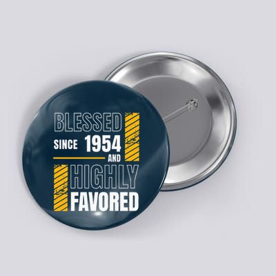 Happy 70th Birthday Blessed Football Fan Button