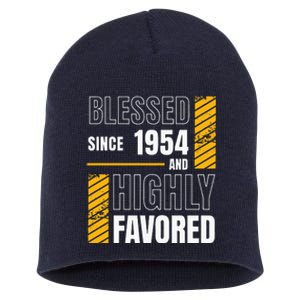 Happy 70th Birthday Blessed Football Fan Short Acrylic Beanie