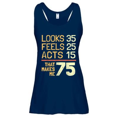 Hilarious 75th Birthday Present Idea I 75 Years Ladies Essential Flowy Tank