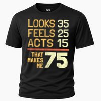 Hilarious 75th Birthday Idea I 75 Years Cooling Performance Crew T-Shirt