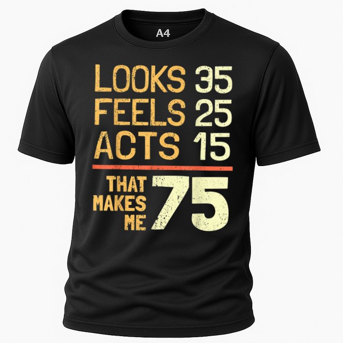 Hilarious 75th Birthday Idea I 75 Years Cooling Performance Crew T-Shirt