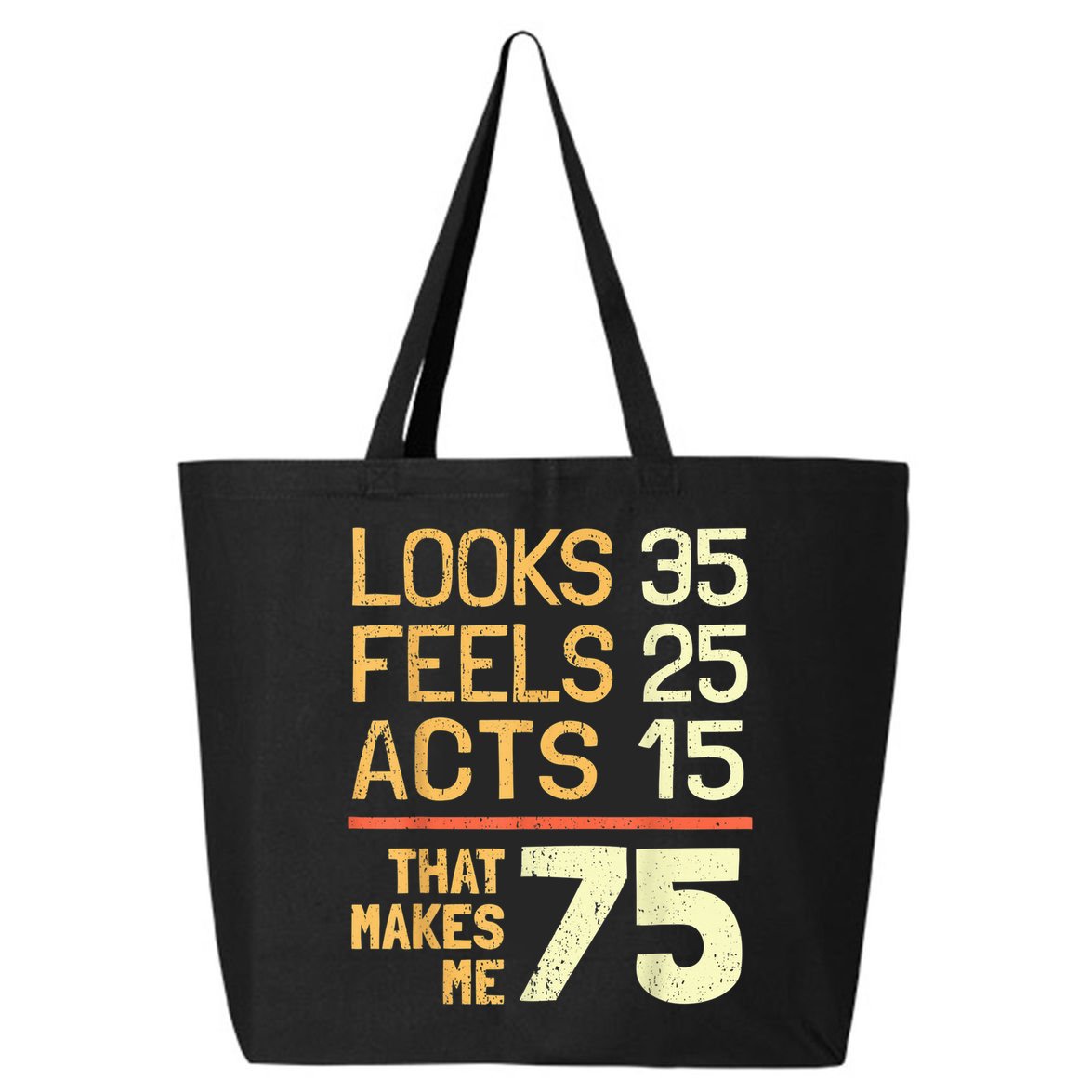 Hilarious 75th Birthday Idea I 75 Years 25L Jumbo Tote