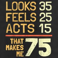 Hilarious 75th Birthday Idea I 75 Years 25L Jumbo Tote