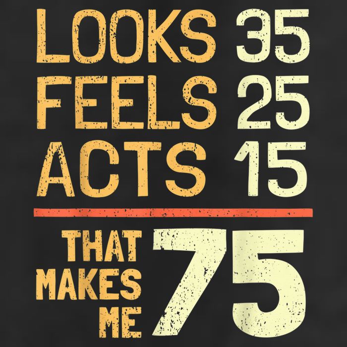 Hilarious 75th Birthday Idea I 75 Years 25L Jumbo Tote