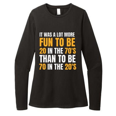 Happy 70th Birthday Funny Retirement 70S Living In The 20S Womens CVC Long Sleeve Shirt