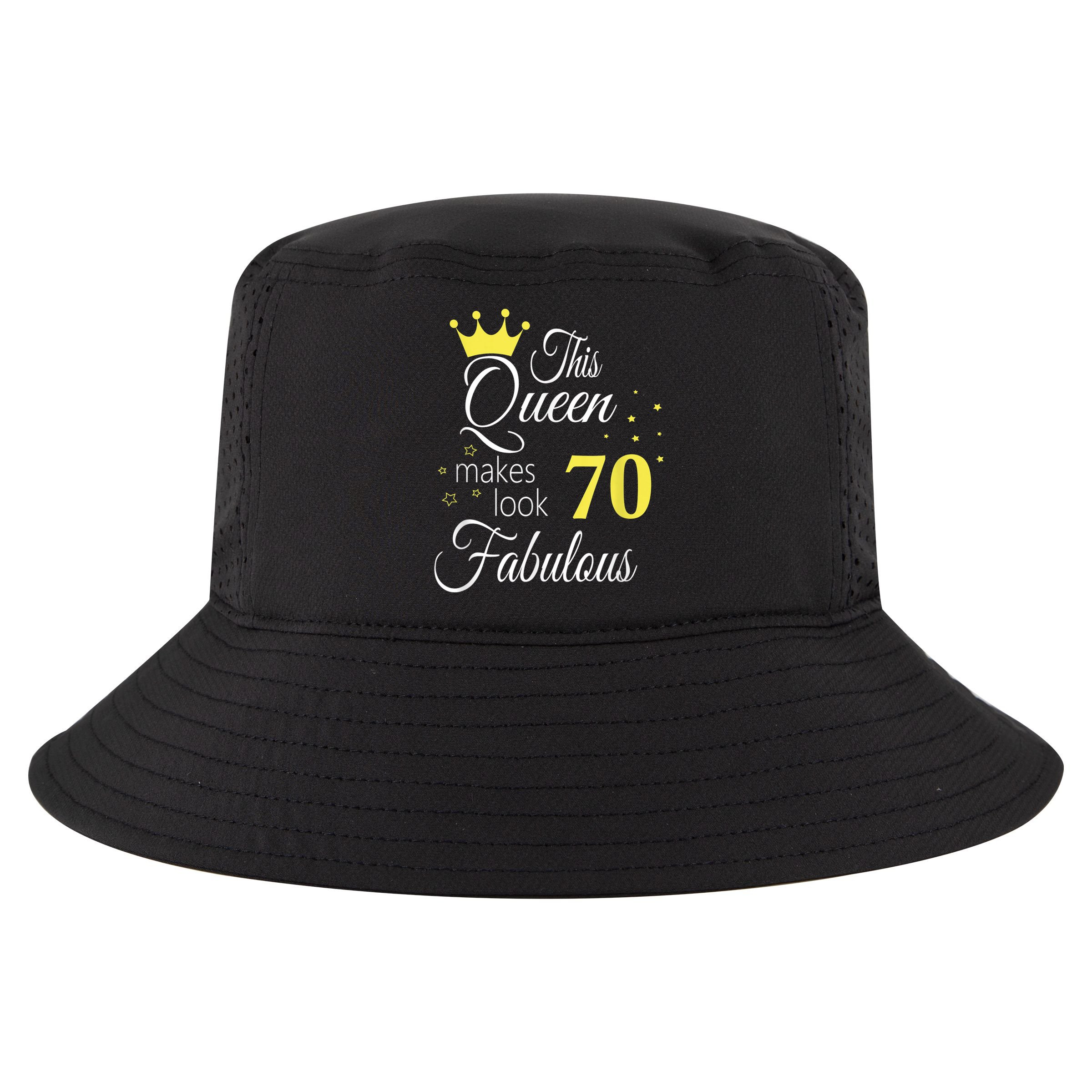 Happy 70th Birthday 70 Years old - best Ager good Age Queen Cool Comfort Performance Bucket Hat