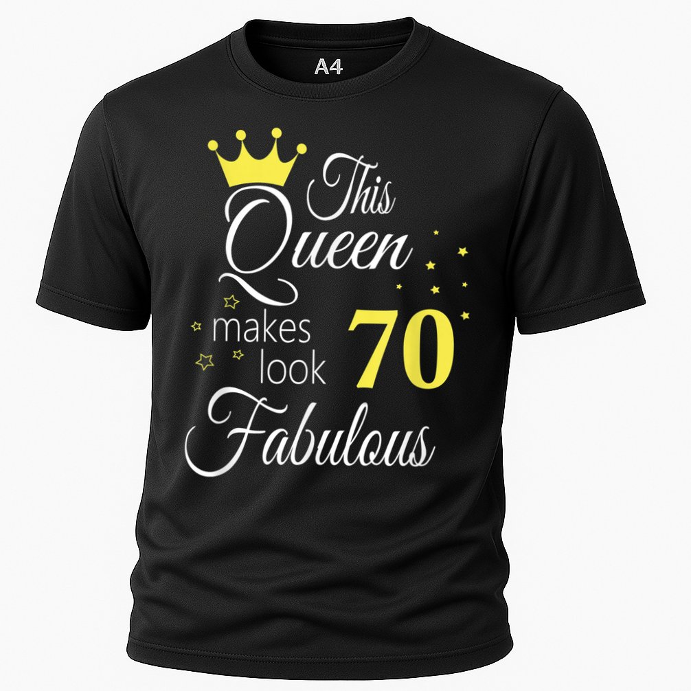 Happy 70th Birthday 70 Years old - best Ager good Age Queen Cooling Performance Crew T-Shirt